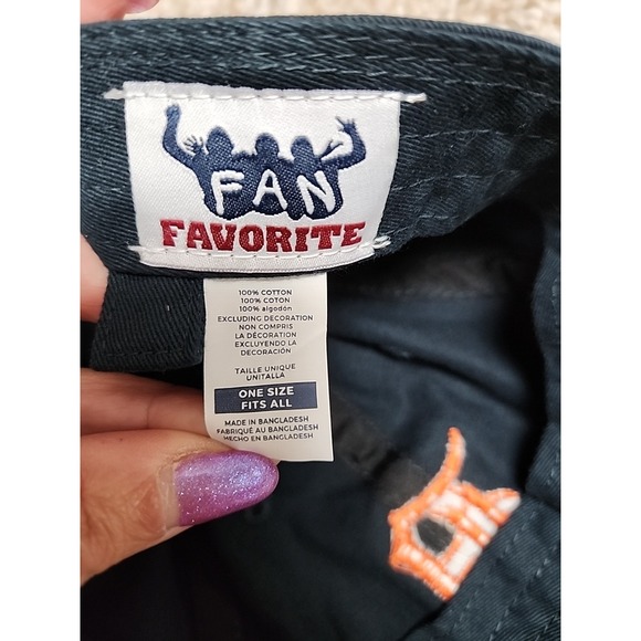 Detroit Tigers Navy Fan Favorite Adjustable Cap One Size NWT Cotton - Picture 6 of 8